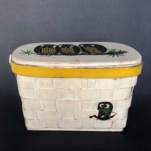 Caro Nan Owl Purse/ Owl Basket/ Mid Century Purse